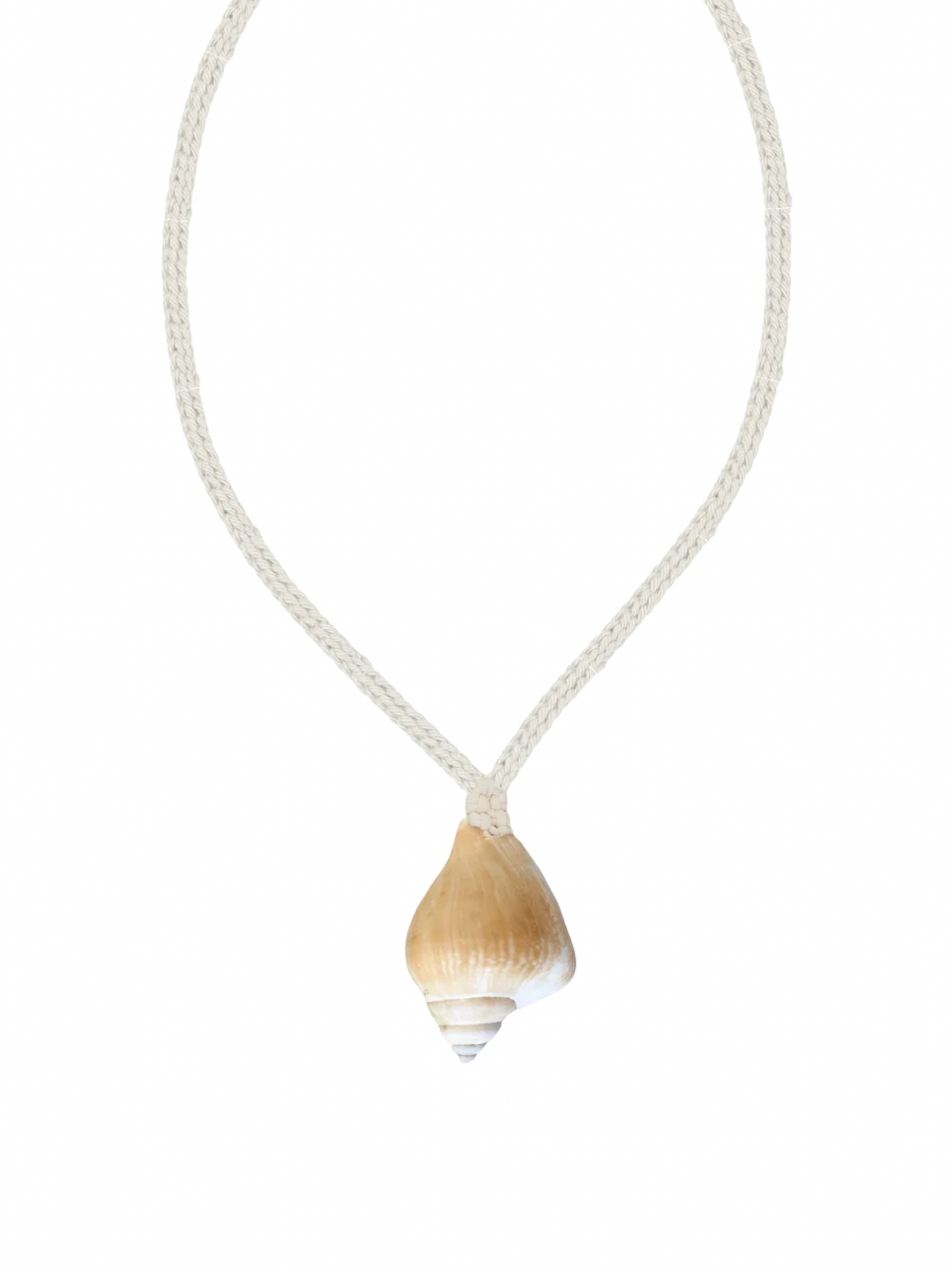 Adriana Pappas Crocheted Conch Necklace