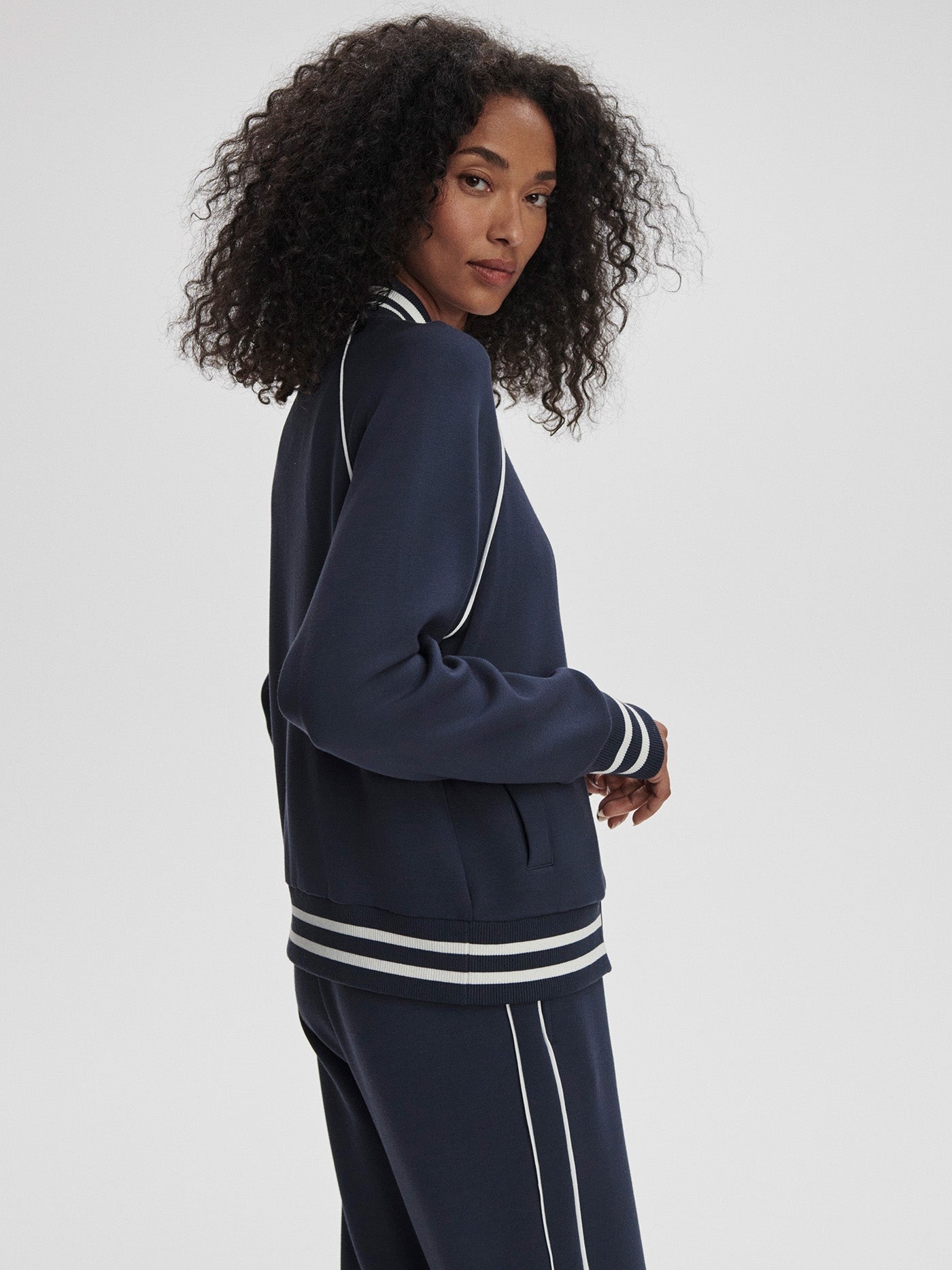 Varley Jepson Club Jacket in Navy