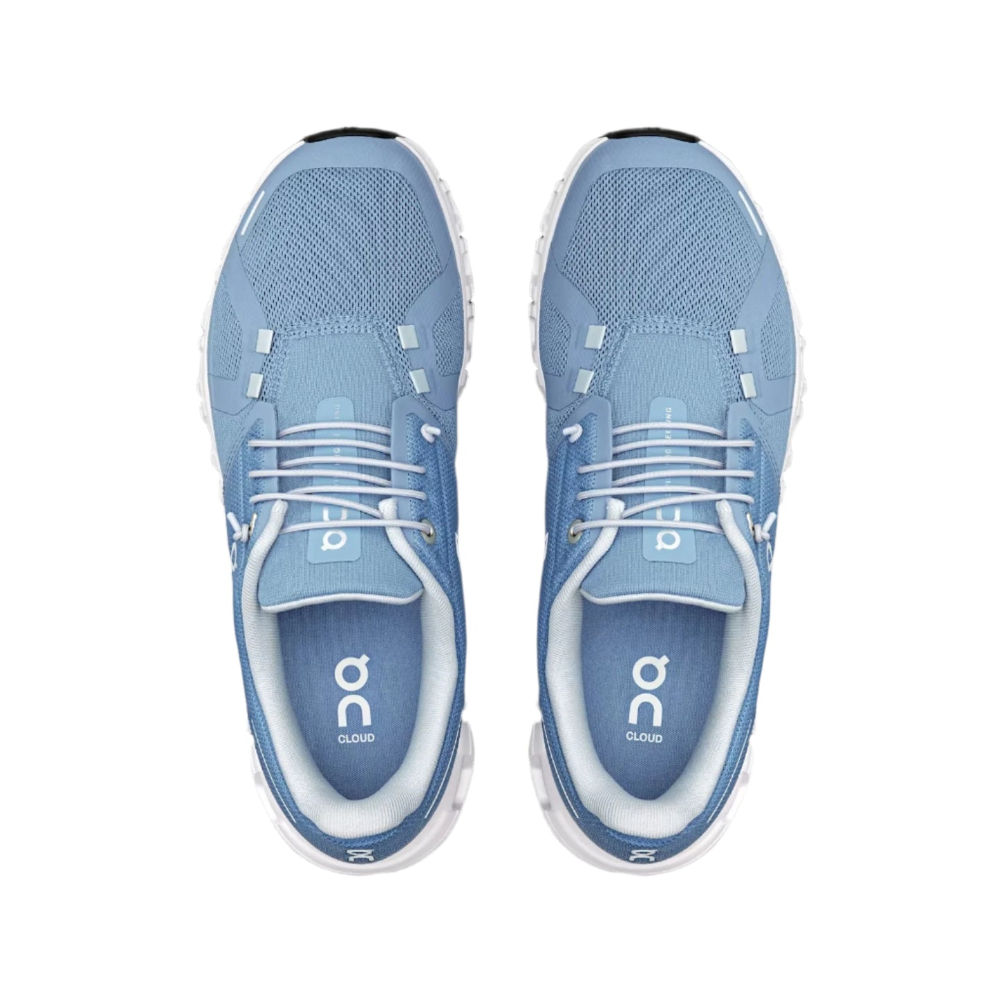 On Running Women's Cloud 6 Sneaker in Chambray/White
