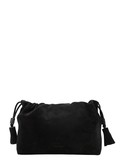 Veronica Beard Suede Veronica Beard Stash Bag in Black