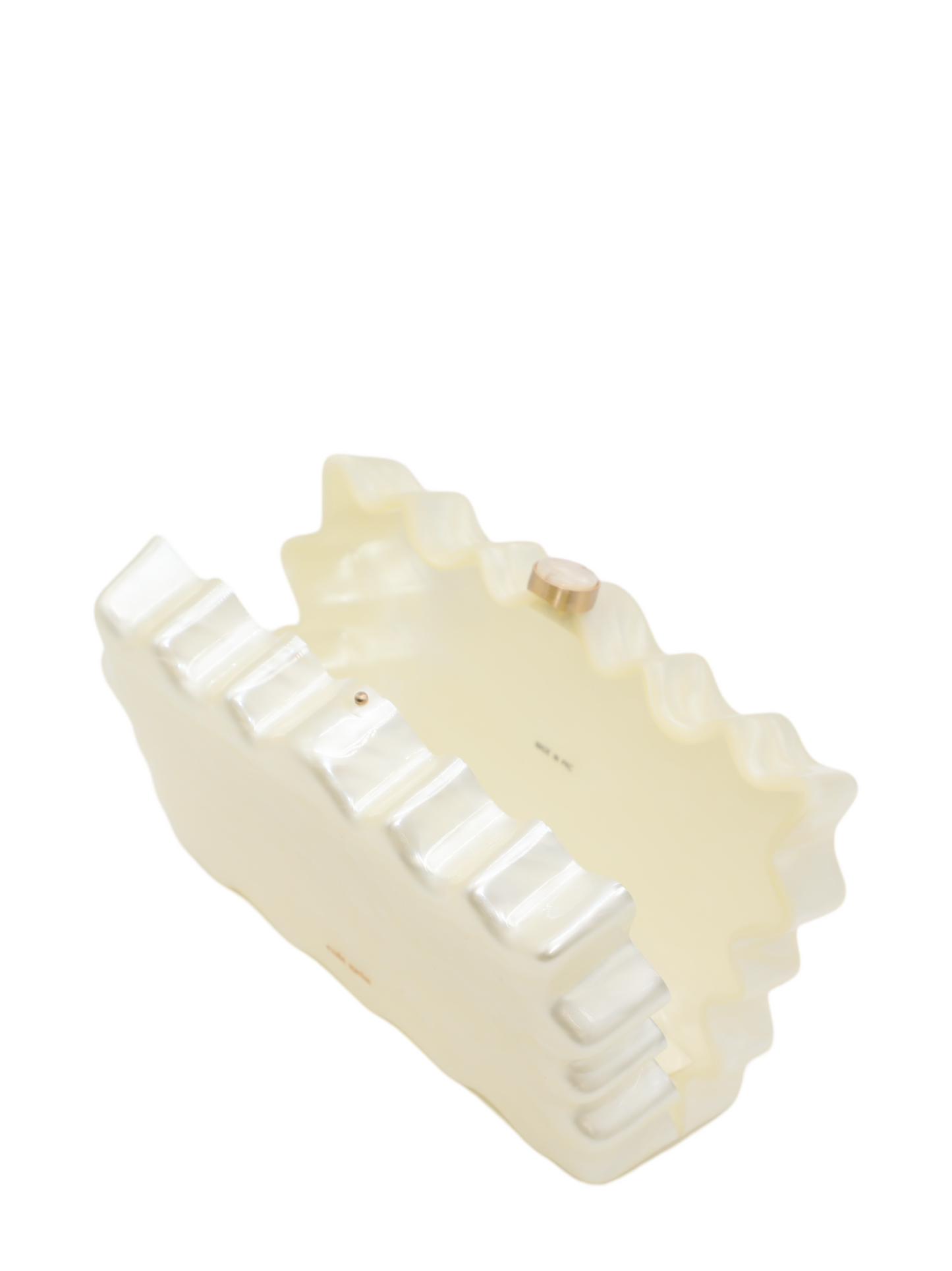Cult Gaia Paloma Clutch in Ivory