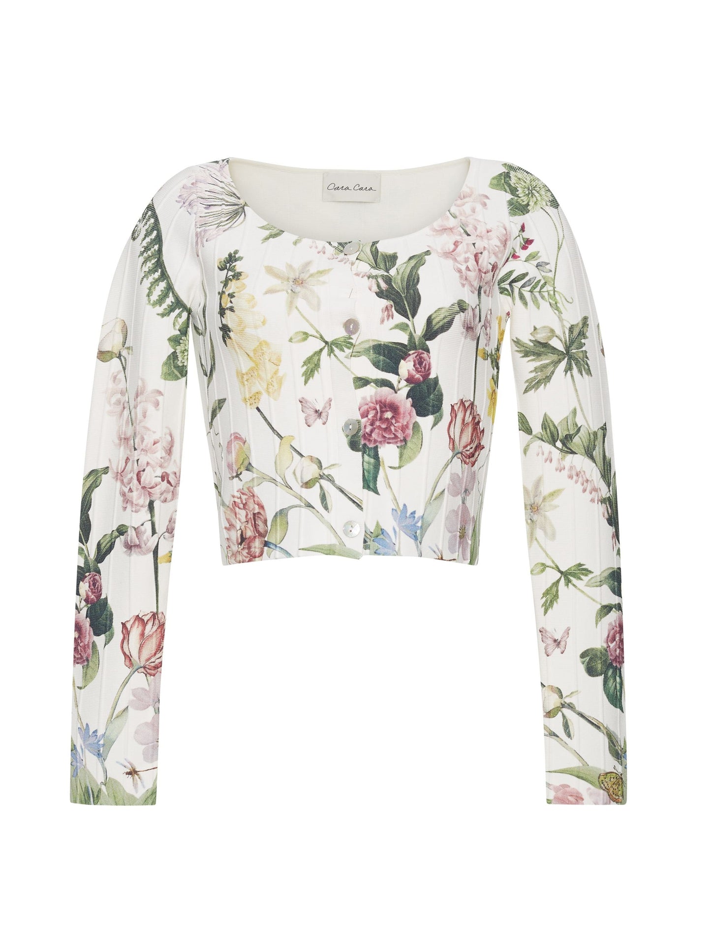 Cara Cara Rose Cardigan in Bloomfield Ivory