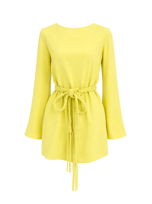 Alexis Angelie Dress in Chartreuse