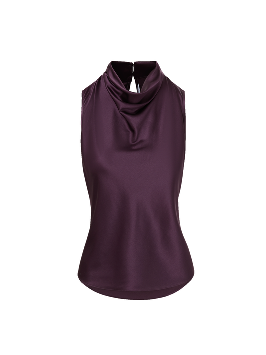 Veronica Beard Tam Top in Dark Eggplant