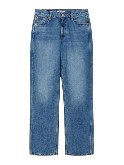 Re/Done 90s Mid Rise Loose in Medium Vain