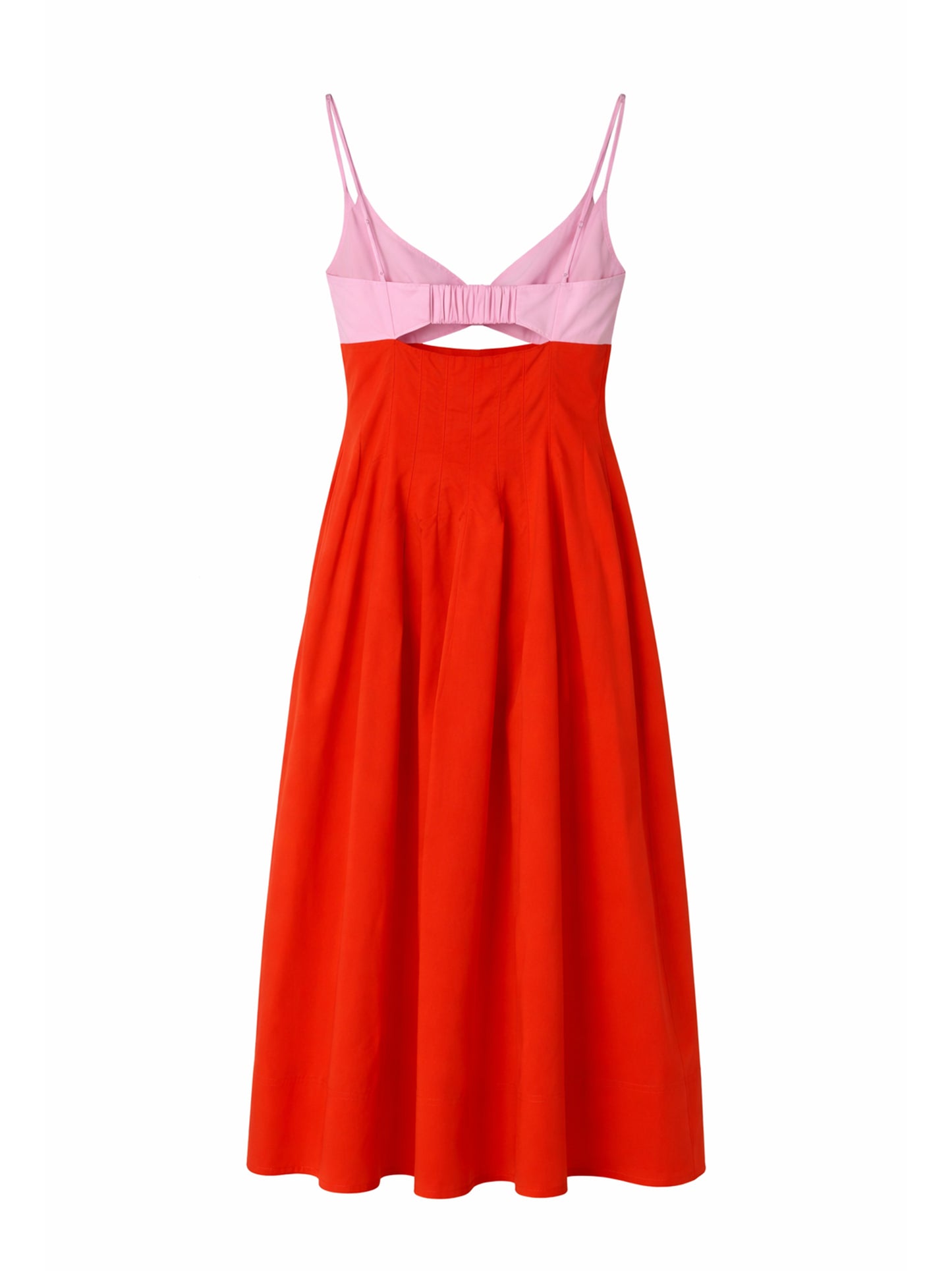 Simkhai Maddy Cotton Midi Dress in Lobster Multi