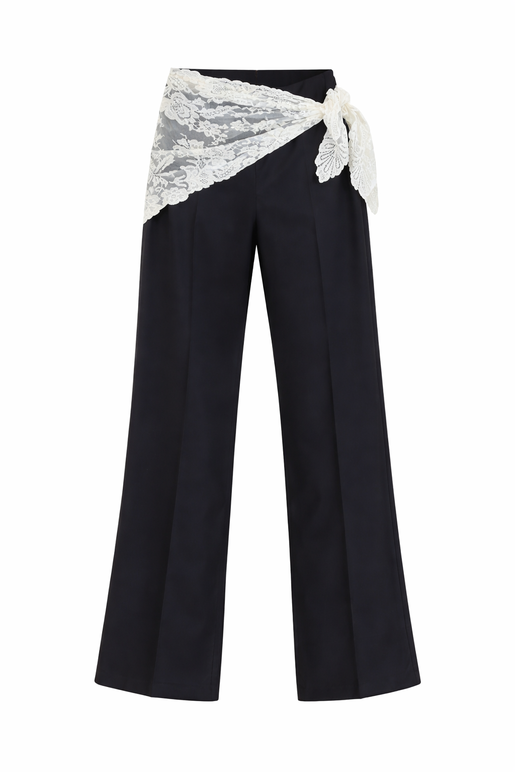 Sea Fiora Tropical Wool Pants in Navy