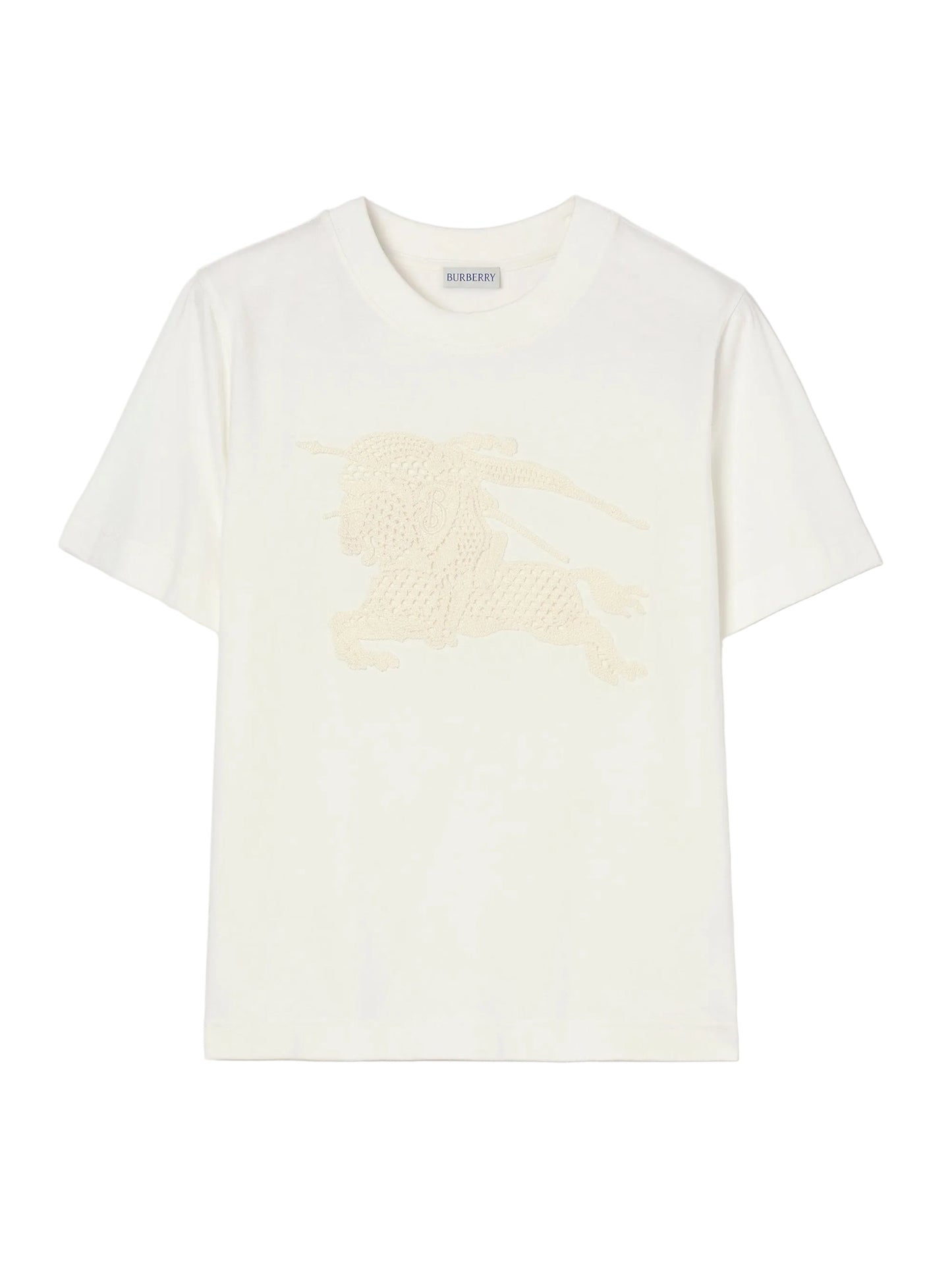 Burberry EKD Cotton T-Shirt in Chalk White