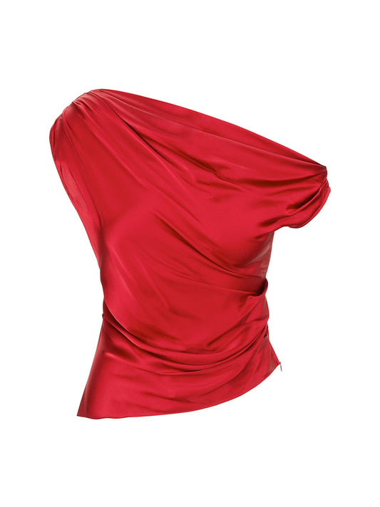 Staud Phare Top in Rouge