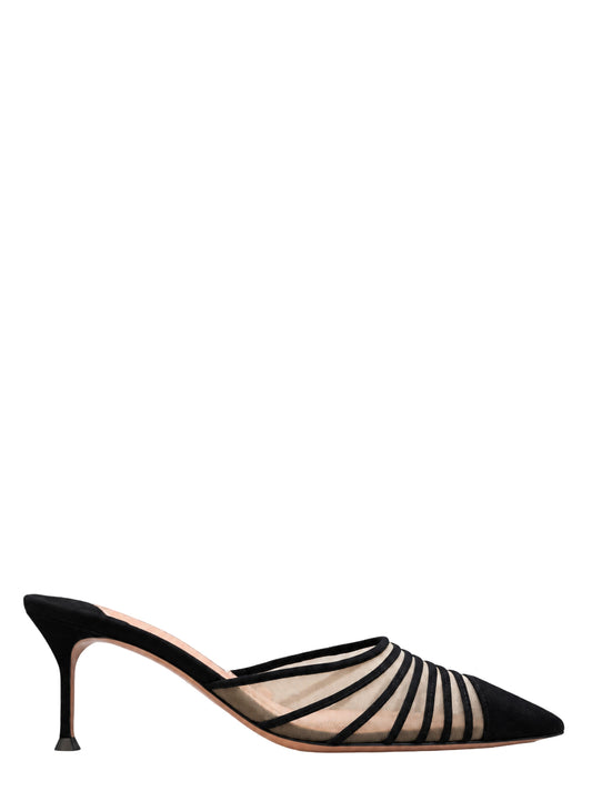 Aquazzura Dream Girl Mule Pump 65 in Black