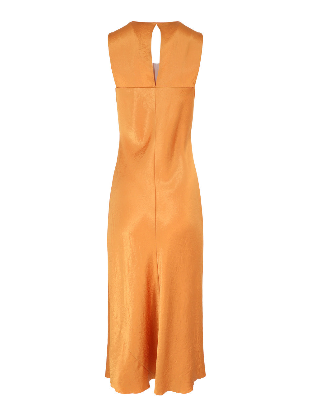 Vince Bias Tank Dress in Dark Marigold