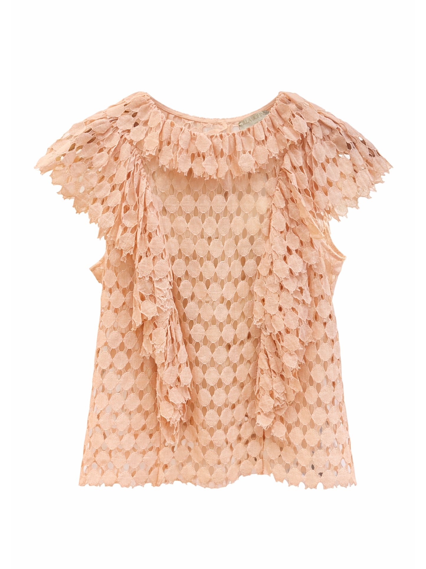 Ulla Johnson Davey Lace Top in Blush
