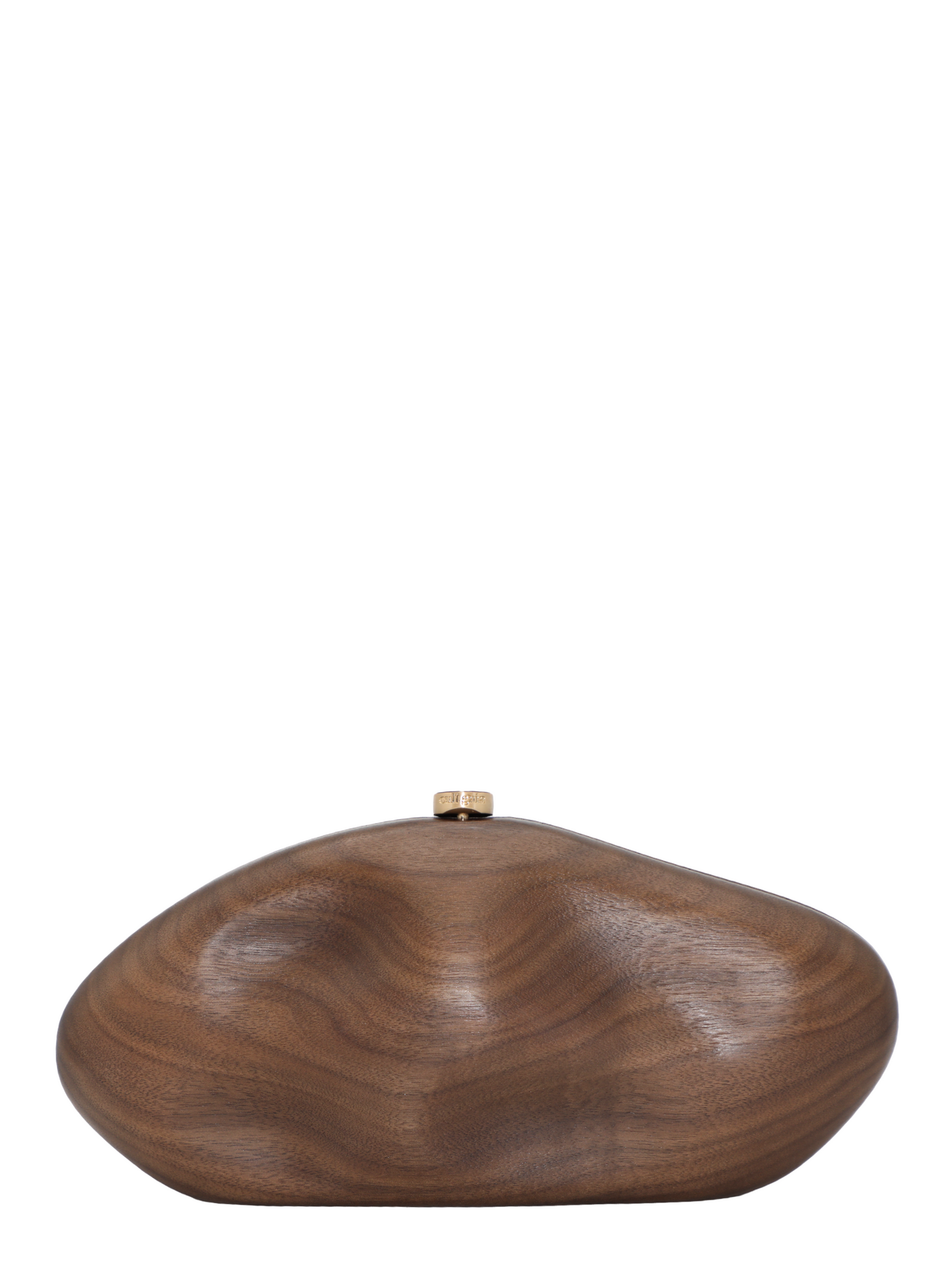 Cult Gaia The Caldera Clutch in Walnut