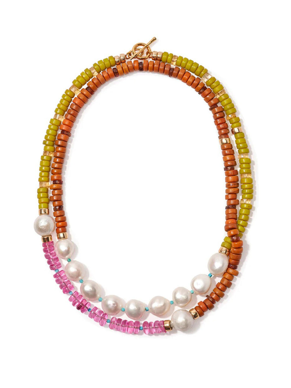 Lizzie Fortunato Cabana Necklace in Dragon Fruit