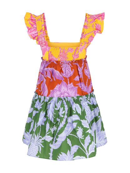 Farm Rio Mini Dress in Tropical Swing Mix