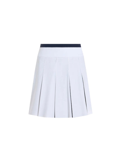 Varley Bronte 2-in-1 Skirt 15.5" in White/Blue Nights