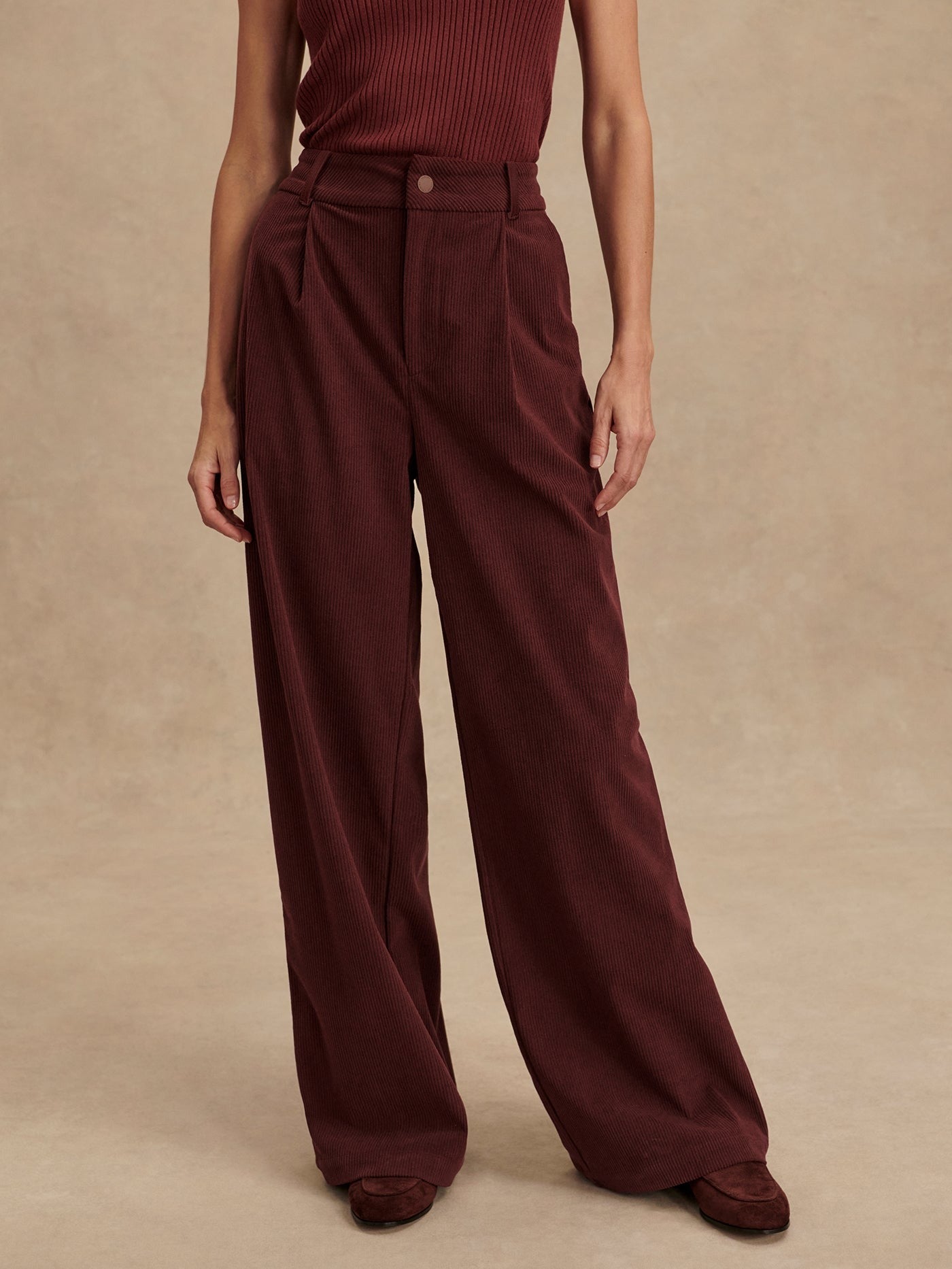 Varley Floris Wide Leg 29.5 in Decadent Chocolate