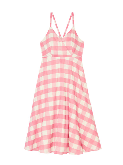 Tara Jarmon Ryveline Pink Gingham Dress