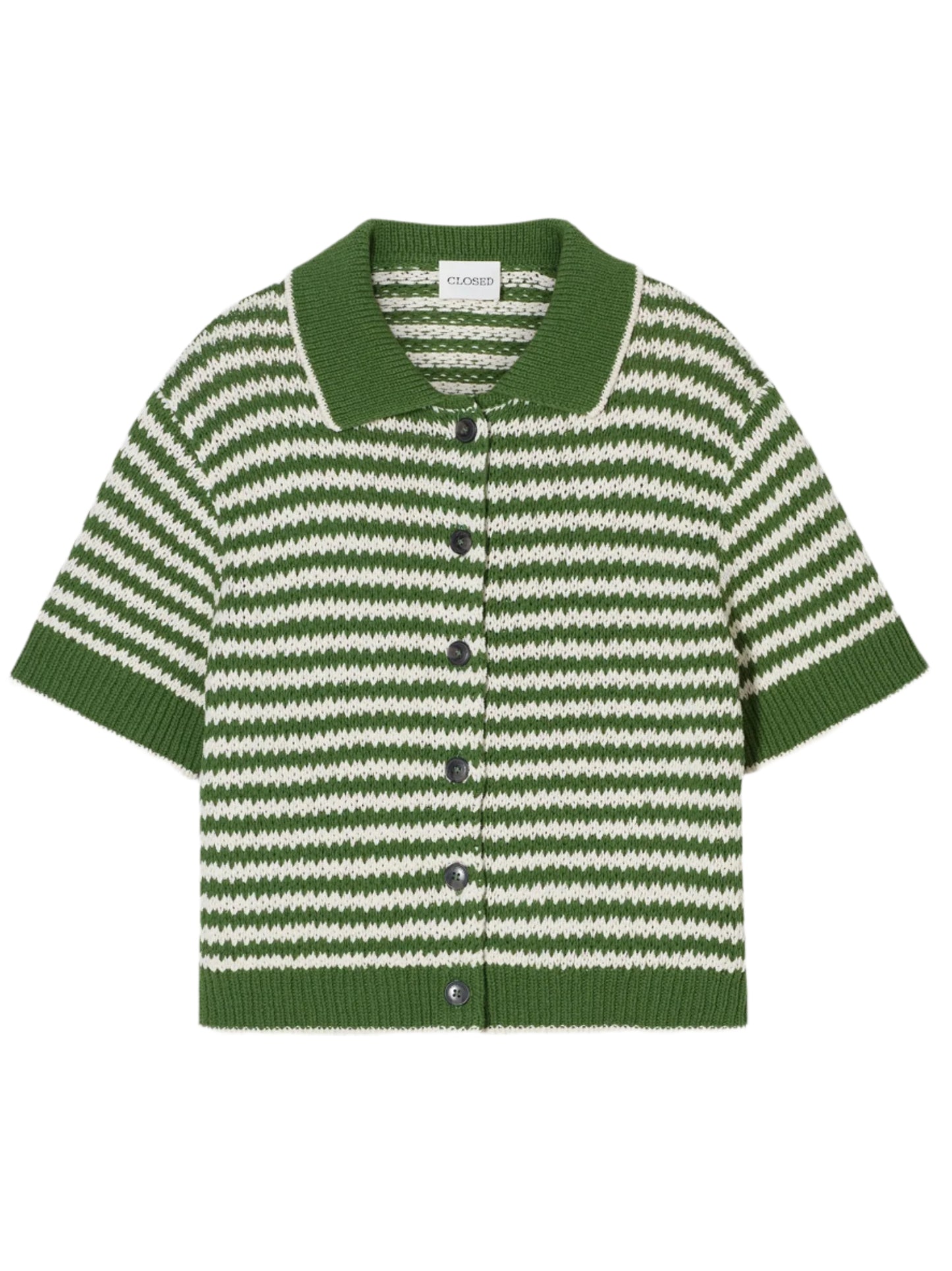 CLOSED Cardigan Short Sleeve in Matcha Green