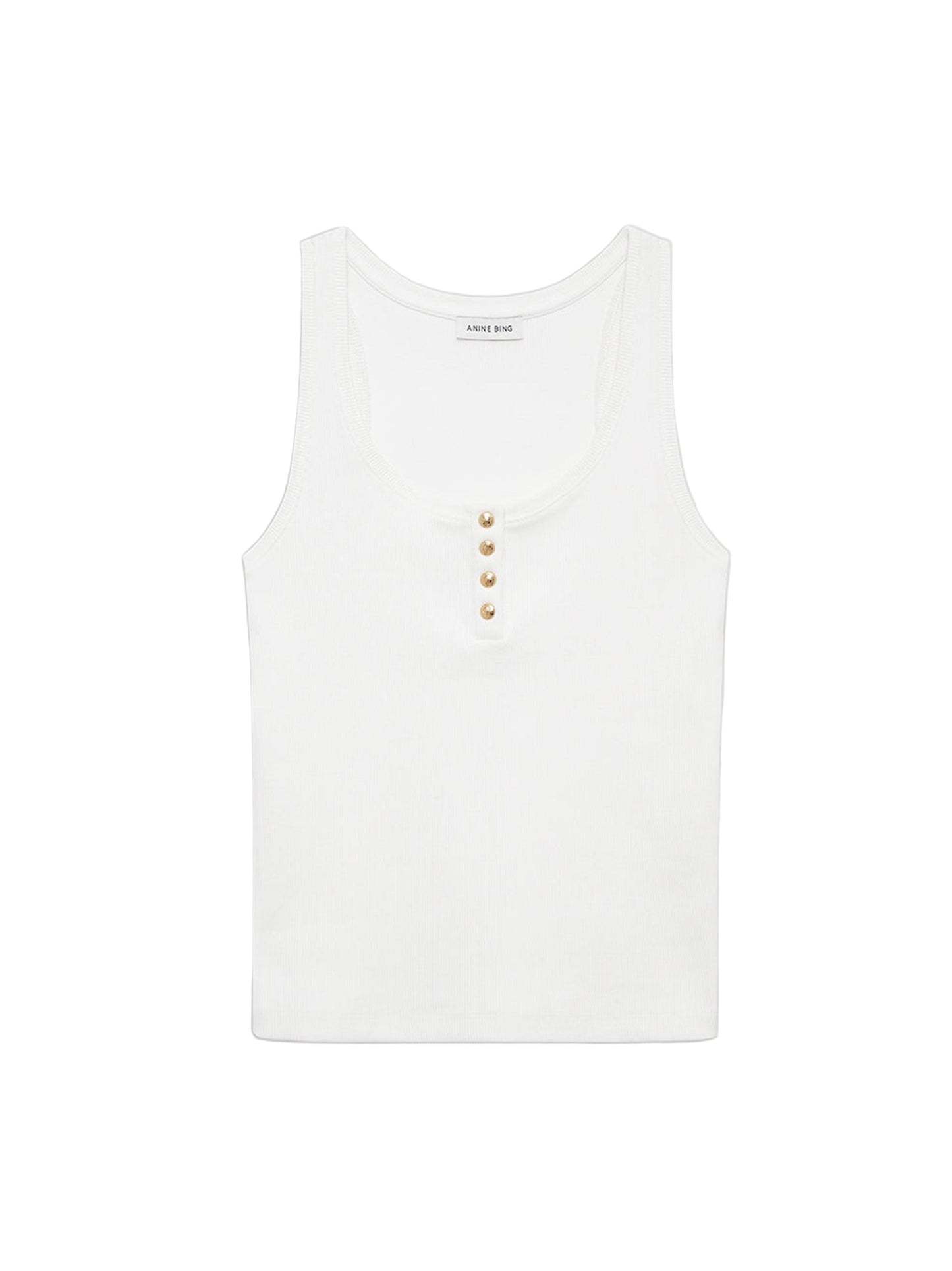 Anine Bing Alessia Tank in Ivory