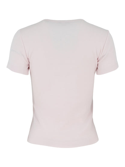Vince Pima Cotton Blend 90's Shrunken Tee in Ballet