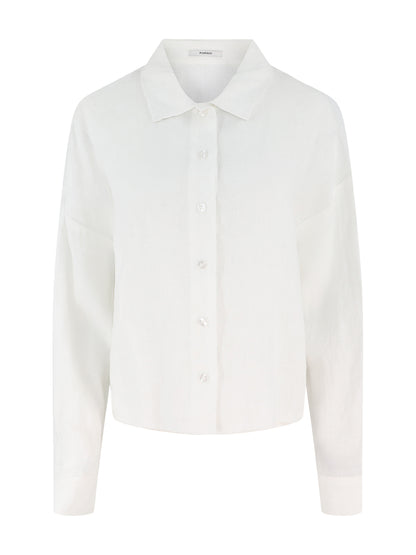 Pharaoh Esme Shirt in French Linen White