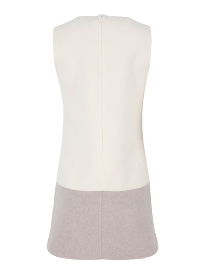 SEROYA Astin Dress in Eggshell/Driftwood
