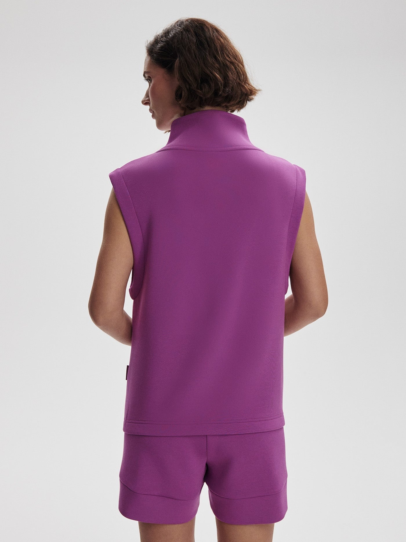 Varley Magnolia Half Zip Tank 2.0 in Striking Purple