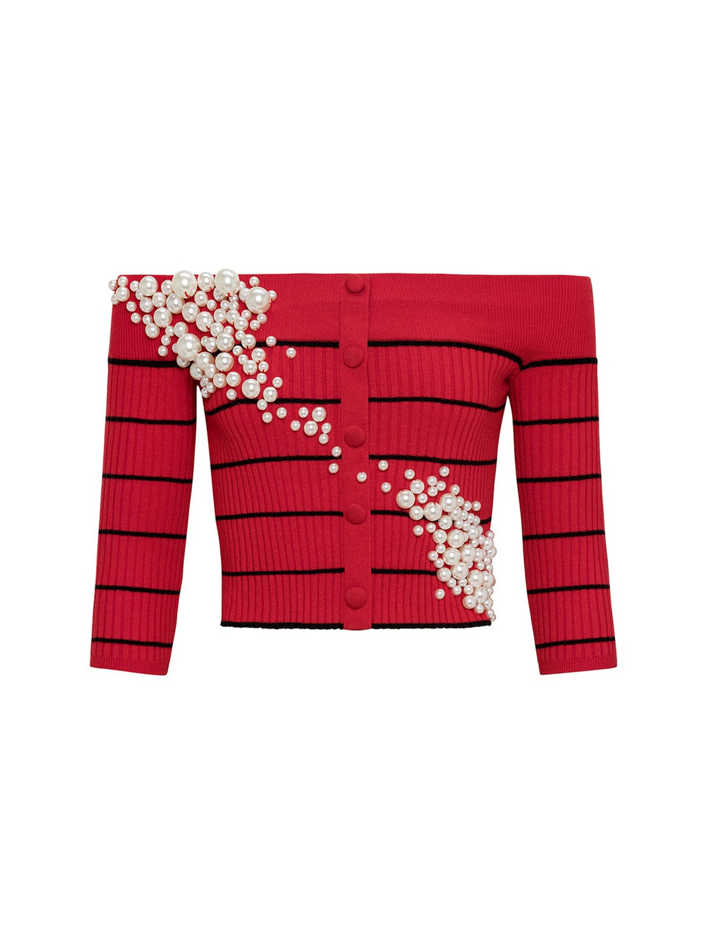 Hellessy Rami Knit in Red-Black Stripe and Red Stripe