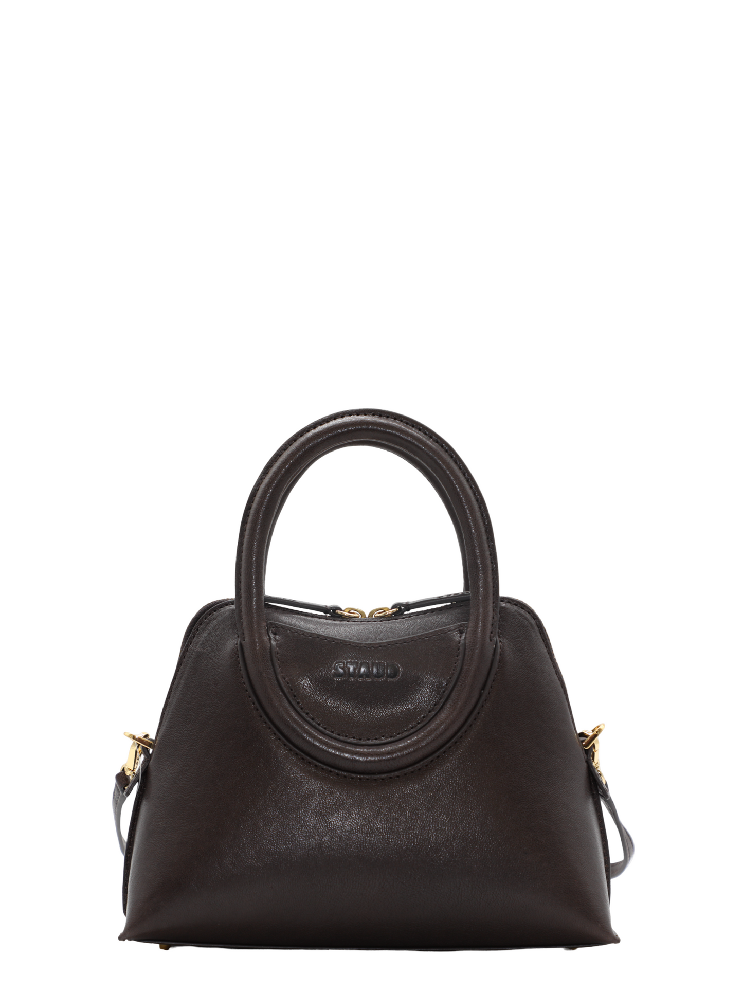 Staud Naomi Mini Satchel in Espresso