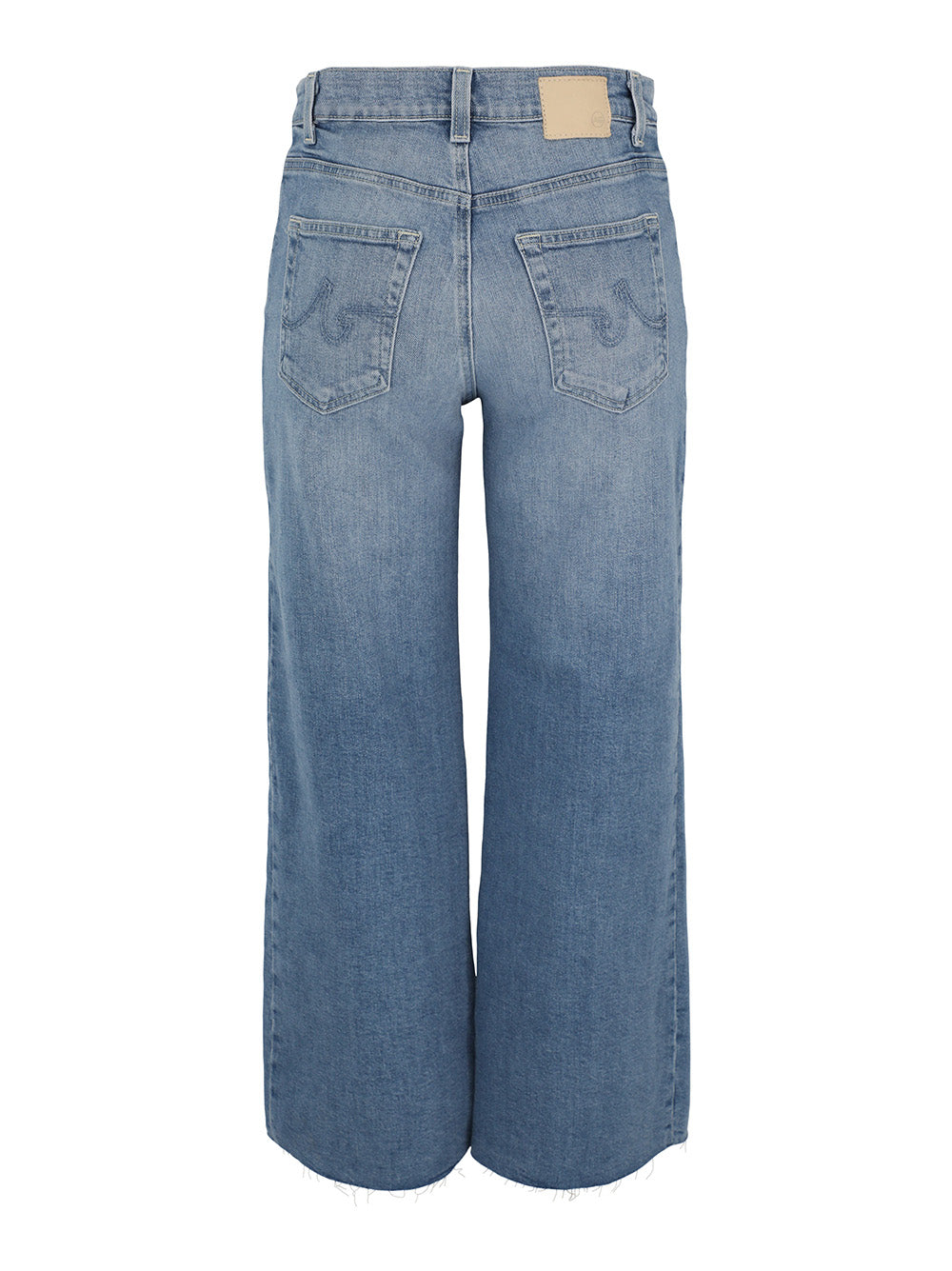 AG Saige Wide Leg Crop Jeans in Rosarito