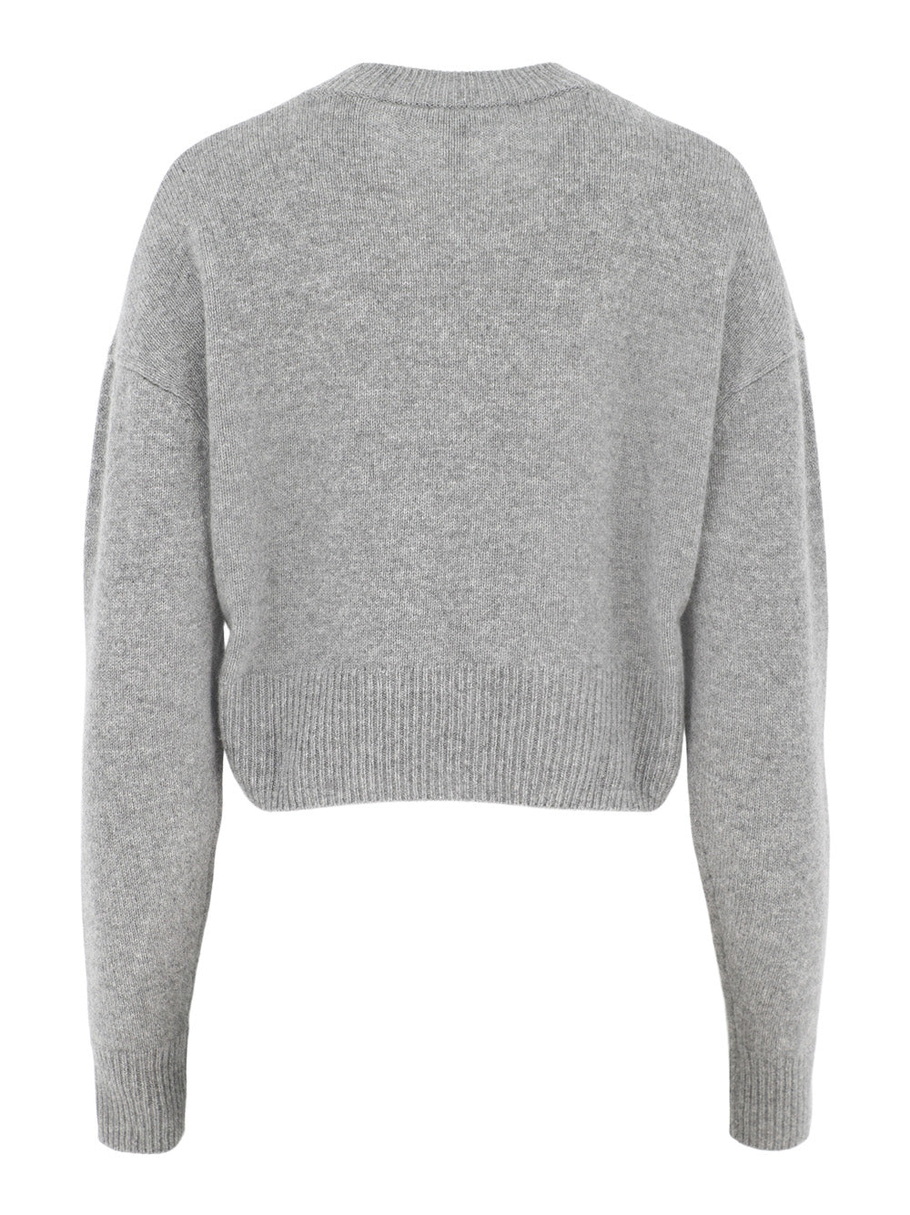 Autumn Cashmere Cropped Cardigan in Cement