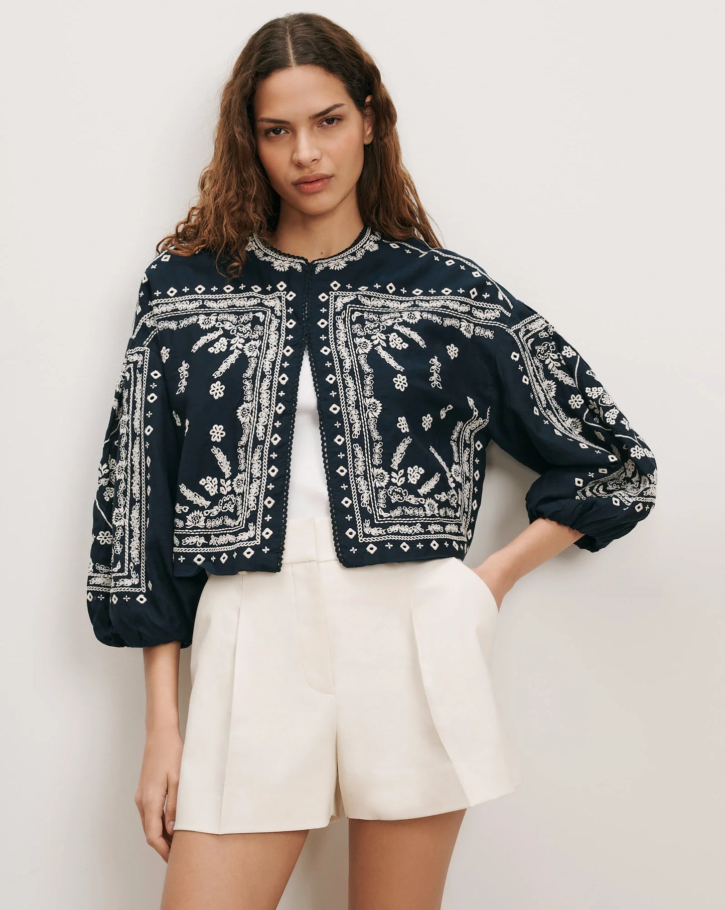 Veronica Beard Drake Jacket in Navy