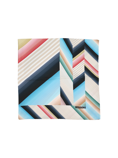 Missoni Mixed Zigzag Silk Foulard in Multi