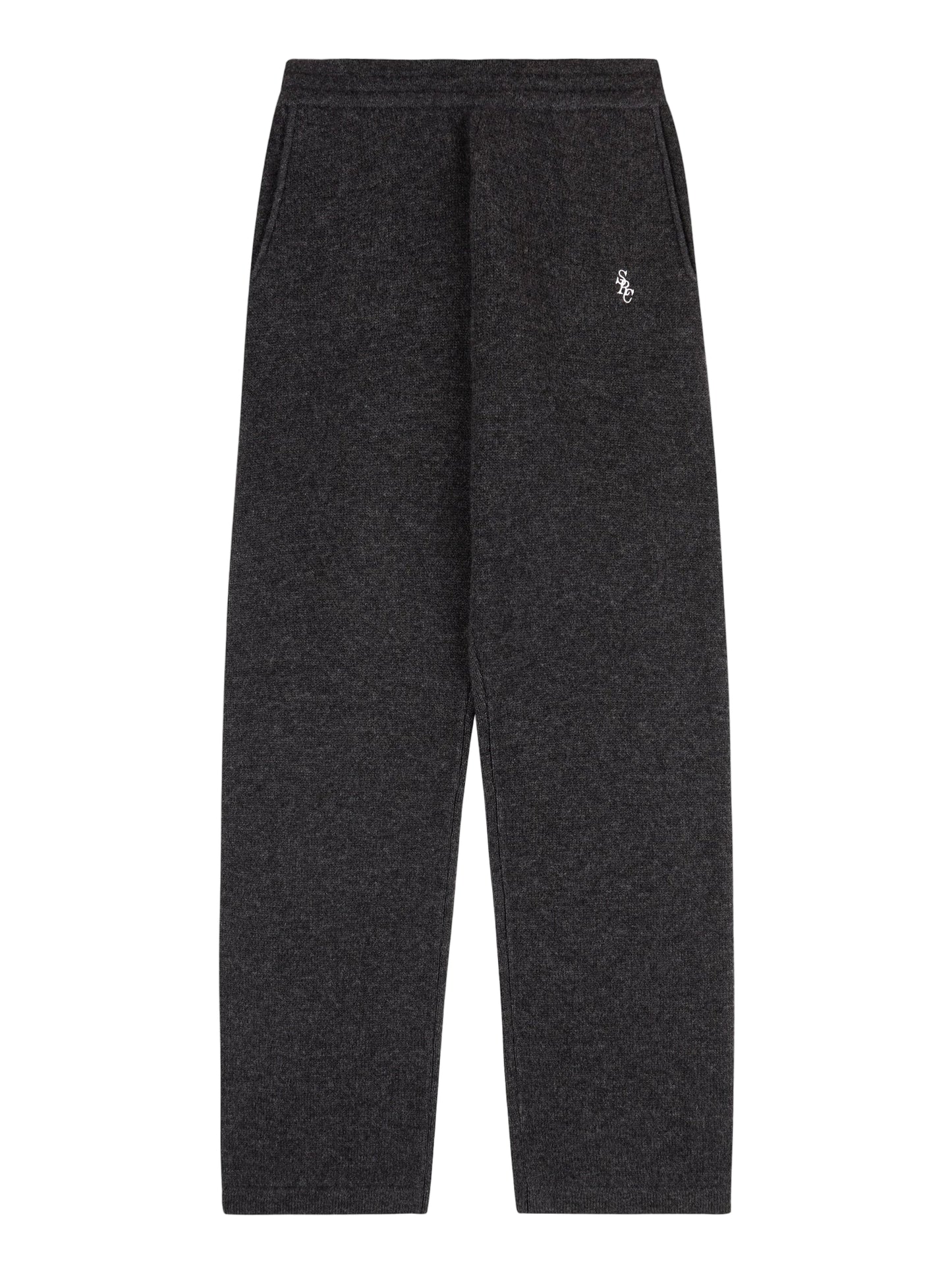 Sporty & Rich SRC Cashmere Trousers in Dark Grey