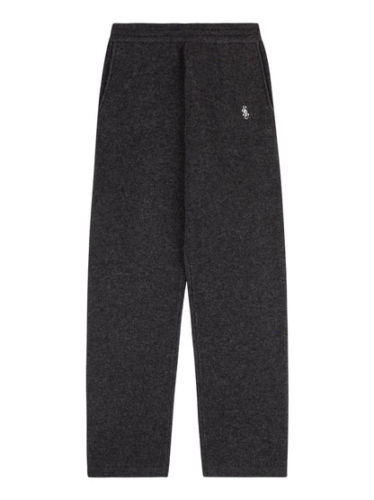 Sporty & Rich SRC Cashmere Trousers in Dark Grey