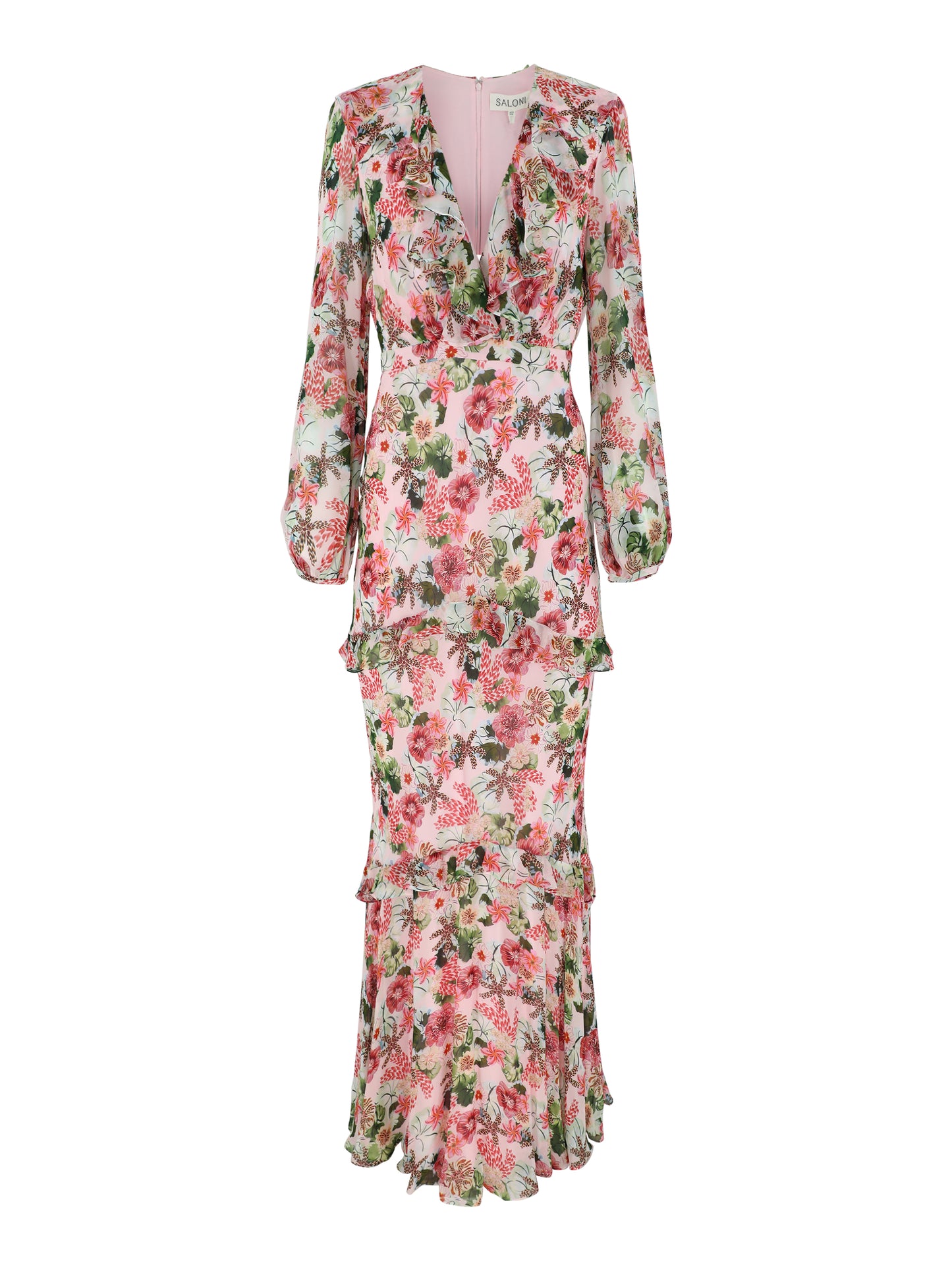 Saloni Rita-C Dress in Plumeria Blush