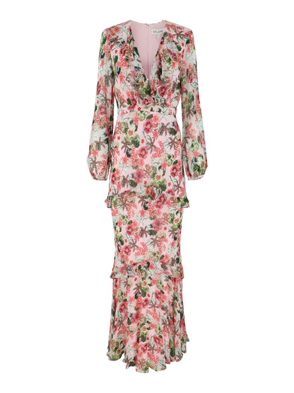 Saloni Rita-C Dress in Plumeria Blush