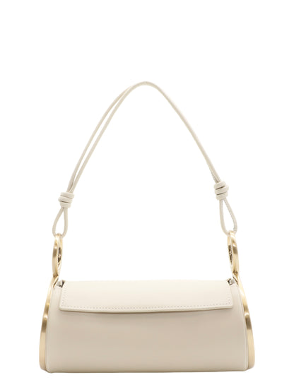 Cult Gaia Dahlia Shoulder Bag in Off White