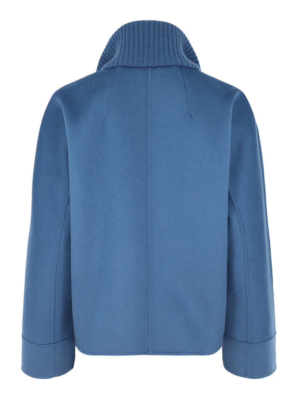 Kinross Short Knit Trim Zip Mock Coat (More Colors)