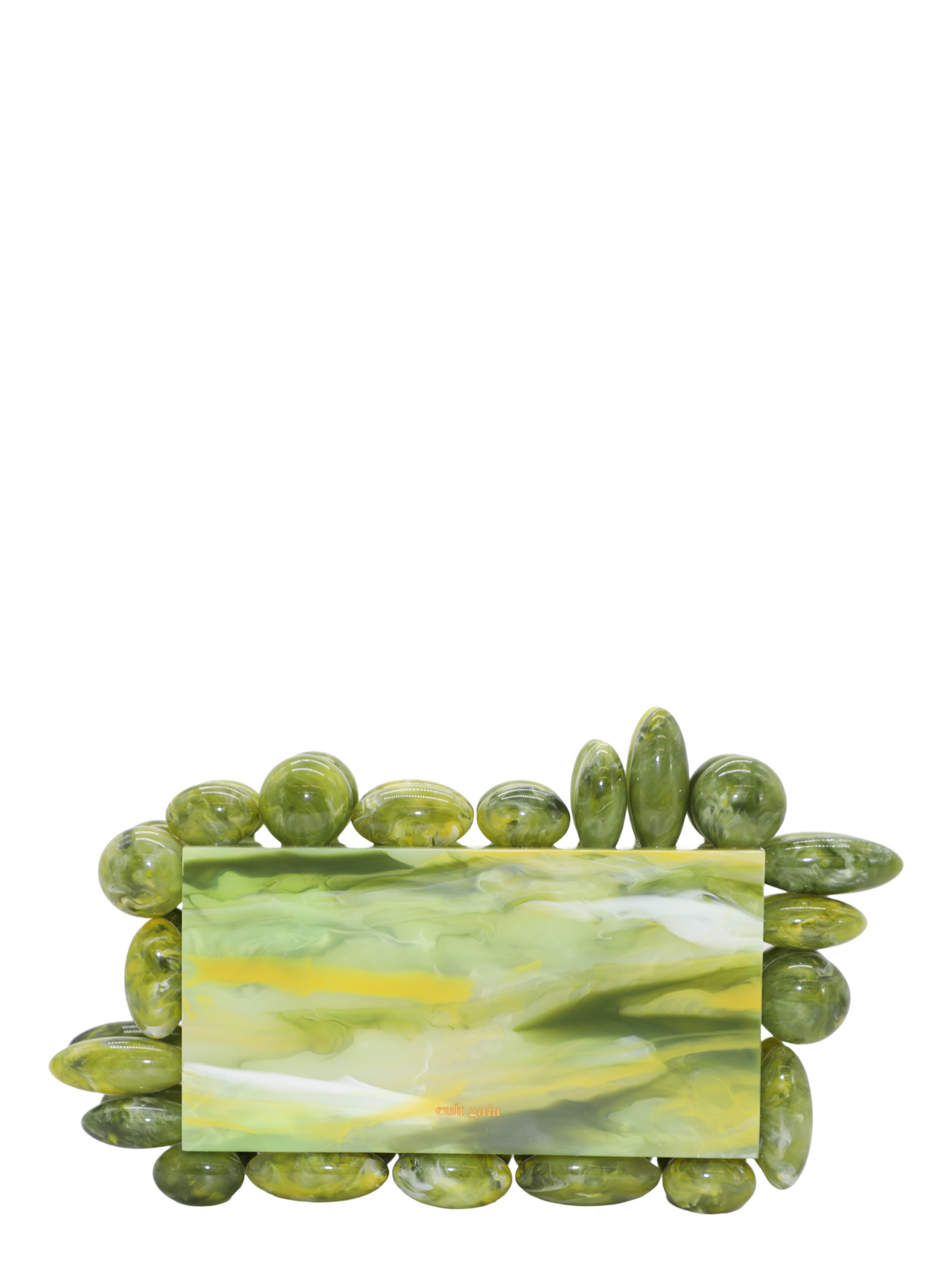 Cult Gaia Akira Clutch in Laurel