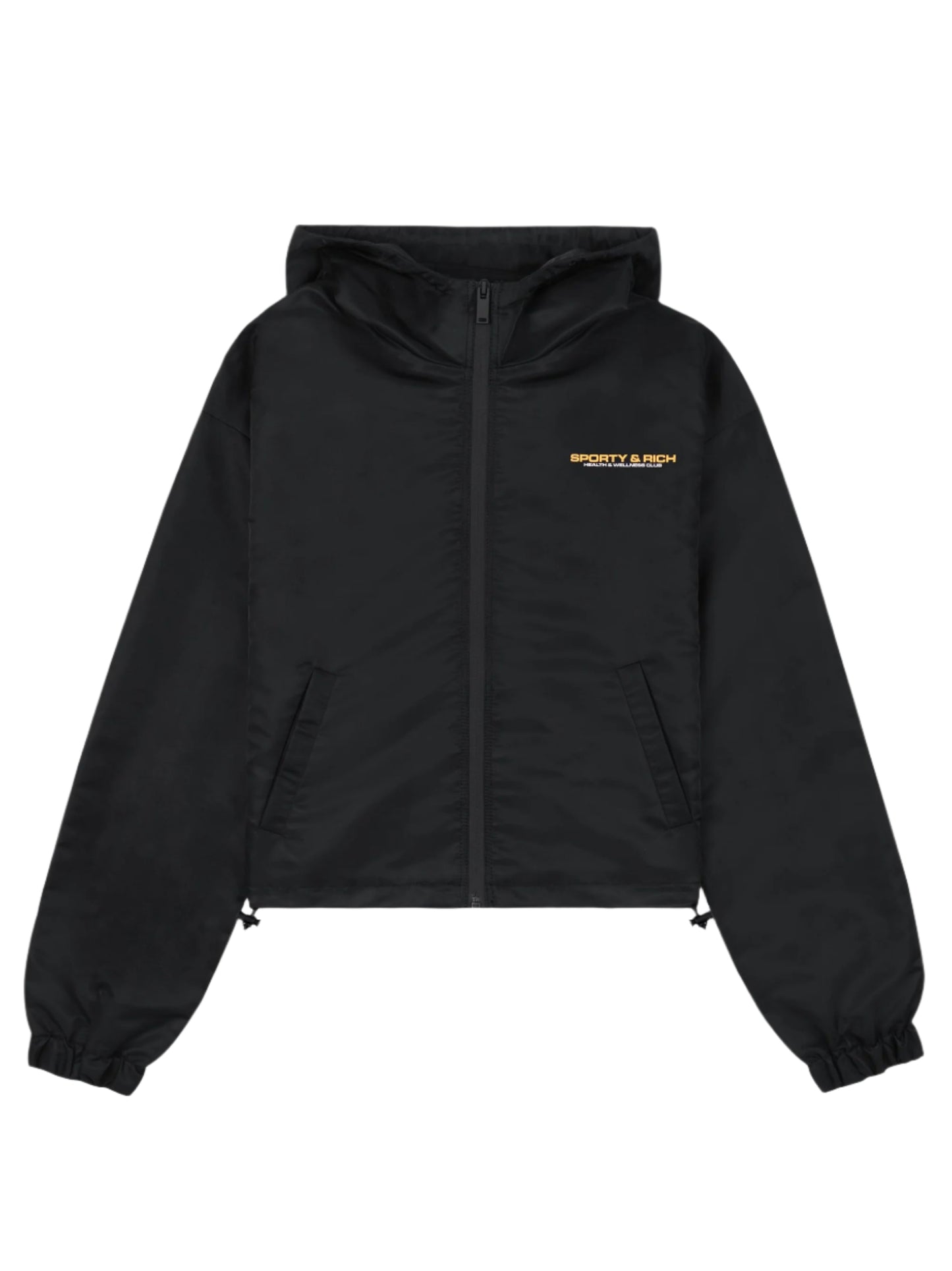 Sporty & Rich Bold Health Nylon Windbreaker in Black