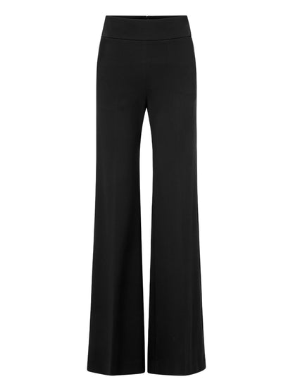 Veronica Beard Kalinda Wide-Leg Ponte Pant in Black