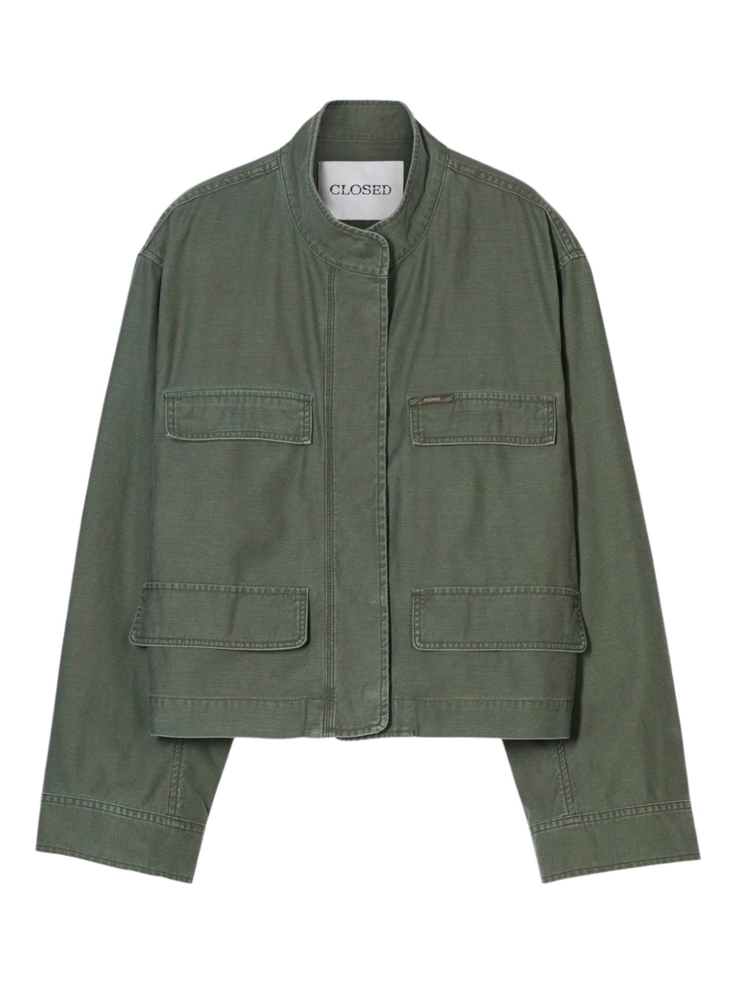 CLOSED Cropped Field Jacket in Matcha Green