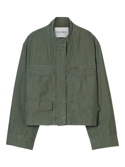 CLOSED Cropped Field Jacket in Matcha Green