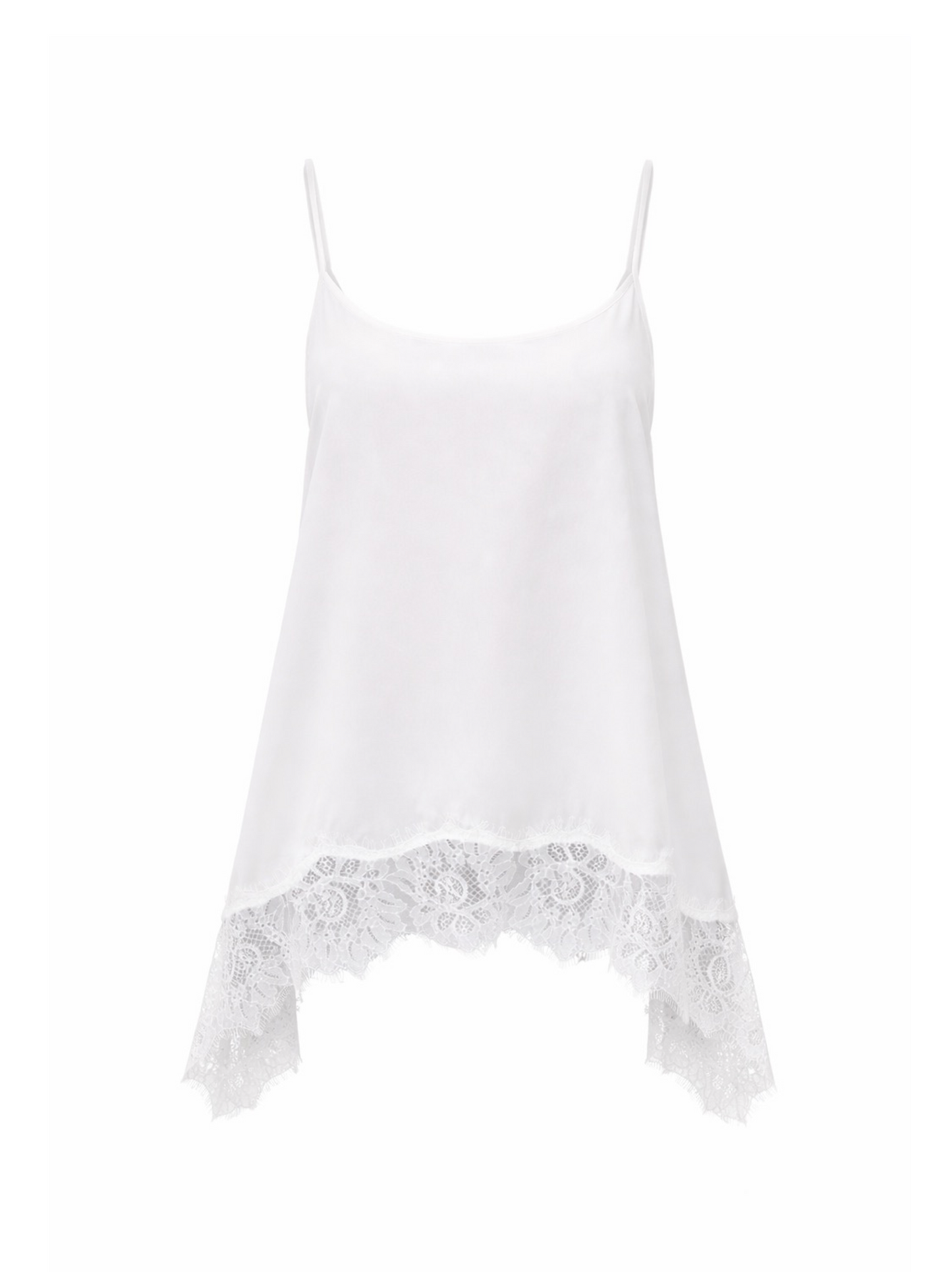 Staud Chloe Silk Cami in Ivory