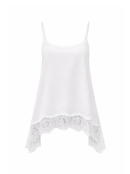 Staud Chloe Silk Cami in Ivory