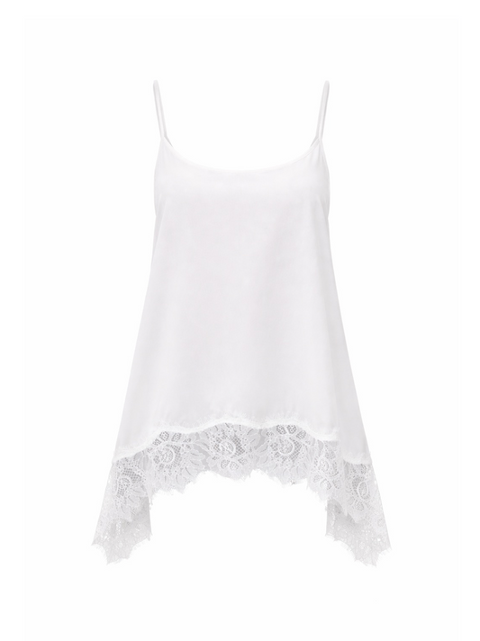 Staud Chloe Silk Cami in Ivory