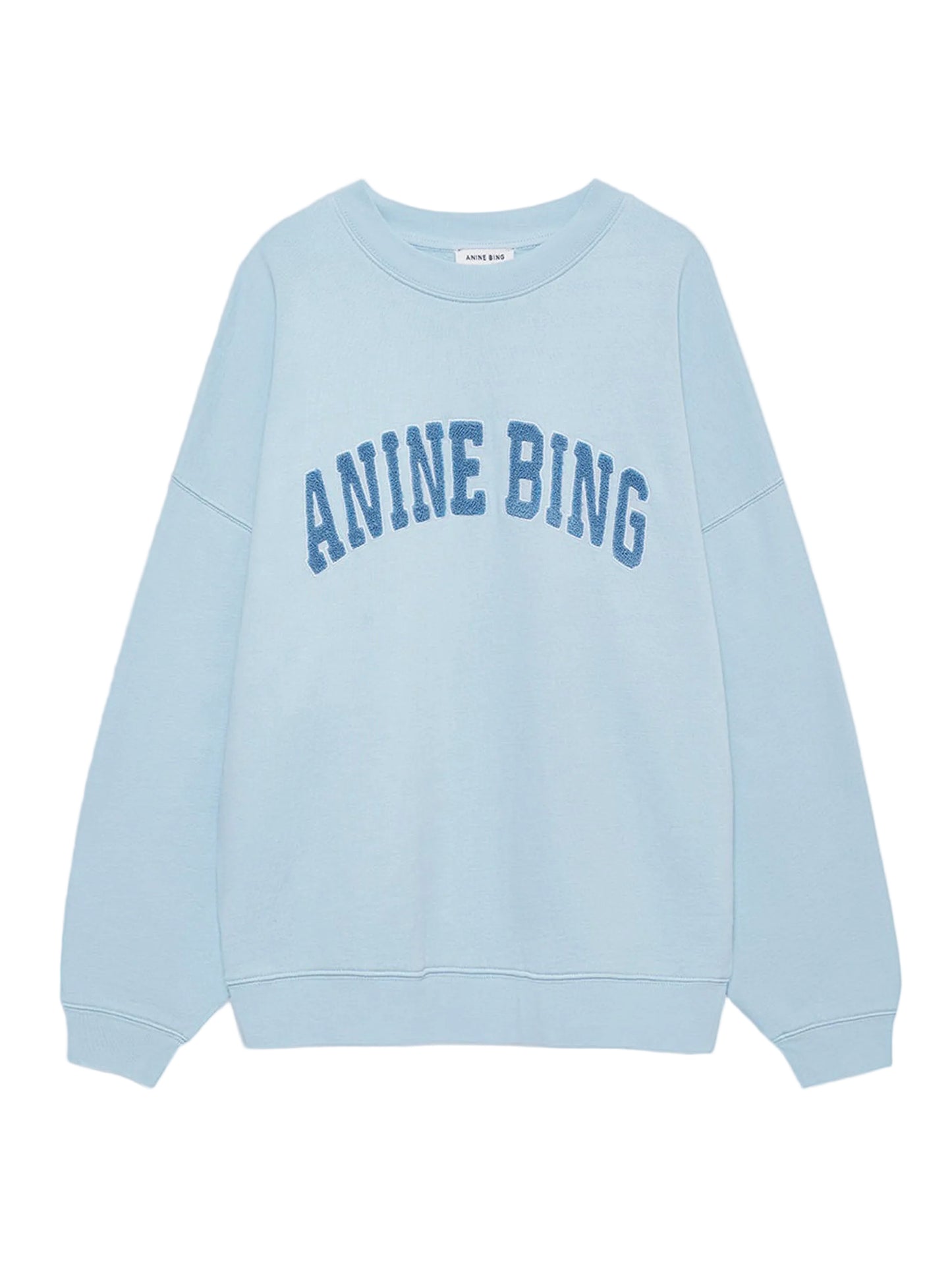 Anine Bing Miles Sweatshirt in Pale Light Blue