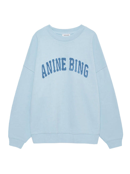 Anine Bing Miles Sweatshirt in Pale Light Blue